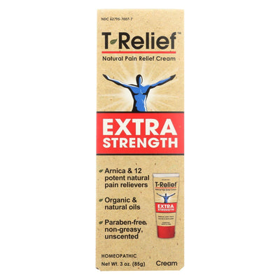 T-relief - Natural Pain Relief Cream - Extra Strength - 3 Oz. - Orca Market