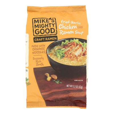 Mike's Mighty Good Fried Garlic Chicken Ramen Soup - Case Of 7 - 2.2 Oz - Orca Market