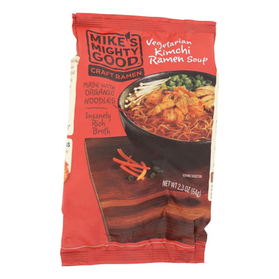 Mike's Mighty Good Vegetarian Kimchi Ramen Soup - Case Of 7 - 2.3 Oz - Orca Market