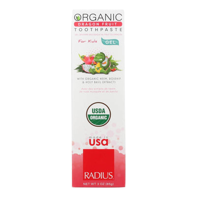 Radius - Toothpaste Dragon Fruit Child - 1 Each - 3 Oz - Orca Market