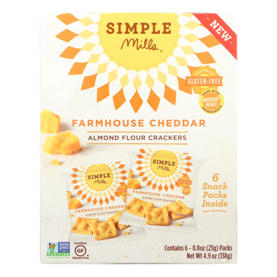 Simple Mills Farmhouse Cheddar - Case Of 6 - 4.9 Oz - Orca Market