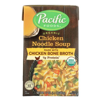 Pacific Natural Foods Chicken Noodle Soup - Case Of 12 - 17 Oz - Orca Market