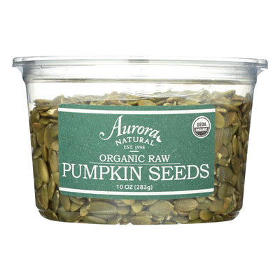 Aurora Natural Products - Organic Raw Pumpkin Seeds - Case Of 12 - 10 Oz. - Orca Market