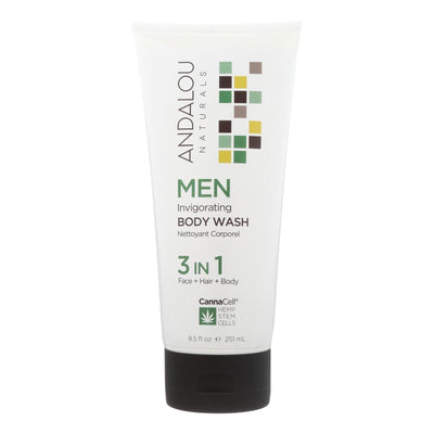 Andalou Naturals - Body Wash - Men's Invigorating - 8.5 Fl Oz. - Orca Market