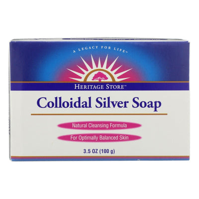 Heritage Store - Bar Soap Colloidal Silver - Case Of 3 - 3.5 Oz - Orca Market