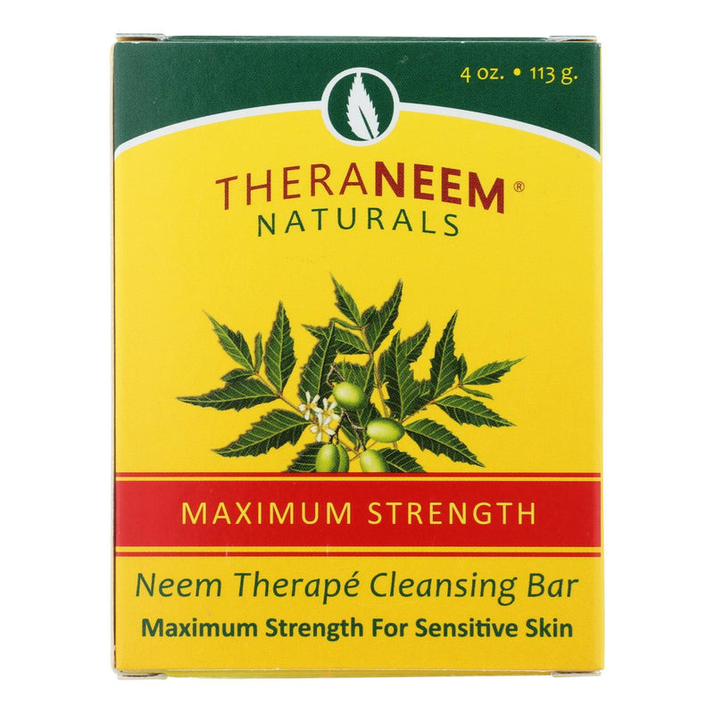 Theraneem Naturals Maximum Strength Neem Therape Cleansing Bar - Case Of 3 - 4 Oz - Orca Market