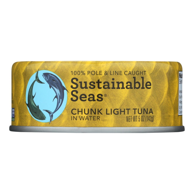 Sustainable Seas - Tuna Chunk Light In H2o - Case Of 12 - 5 Oz - Orca Market