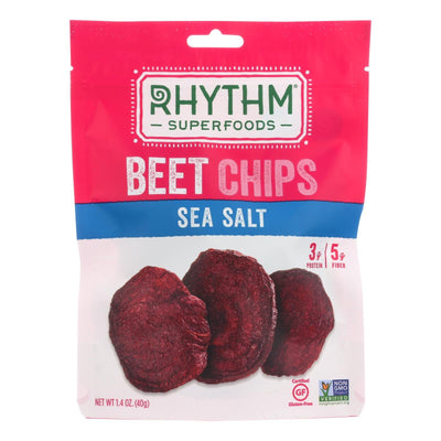 Rhythm Superfoods Sea Salt Beet Chips - Case Of 12 - 1.4 Oz - Orca Market