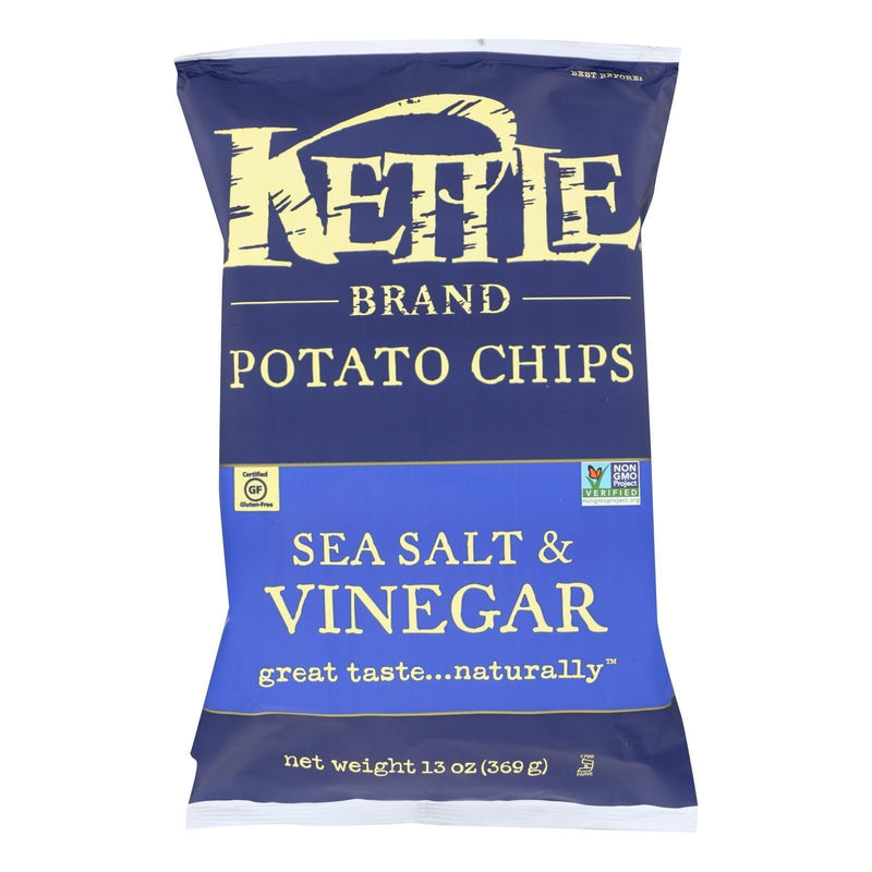 Kettle Brand - Potato Chps Sea Salt & Vngar - Case Of 9 - 13 Oz - Orca Market