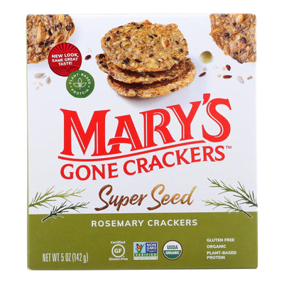 Mary's Gone Crackers - Cracker Rosemary - Case Of 6 - 5.00 Oz - Orca Market