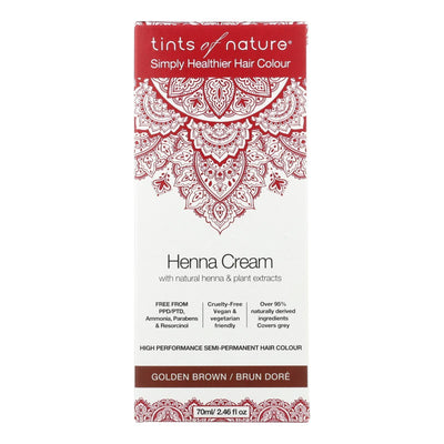 Tints Of Nature - Henna Cream Golden Brown - 2.46 Fz - Orca Market