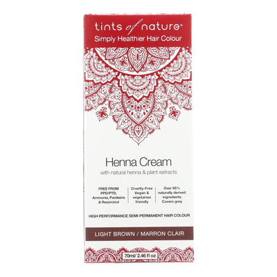 Tints Of Nature - Henna Cream Light Brown - 2.46 Fz - Orca Market