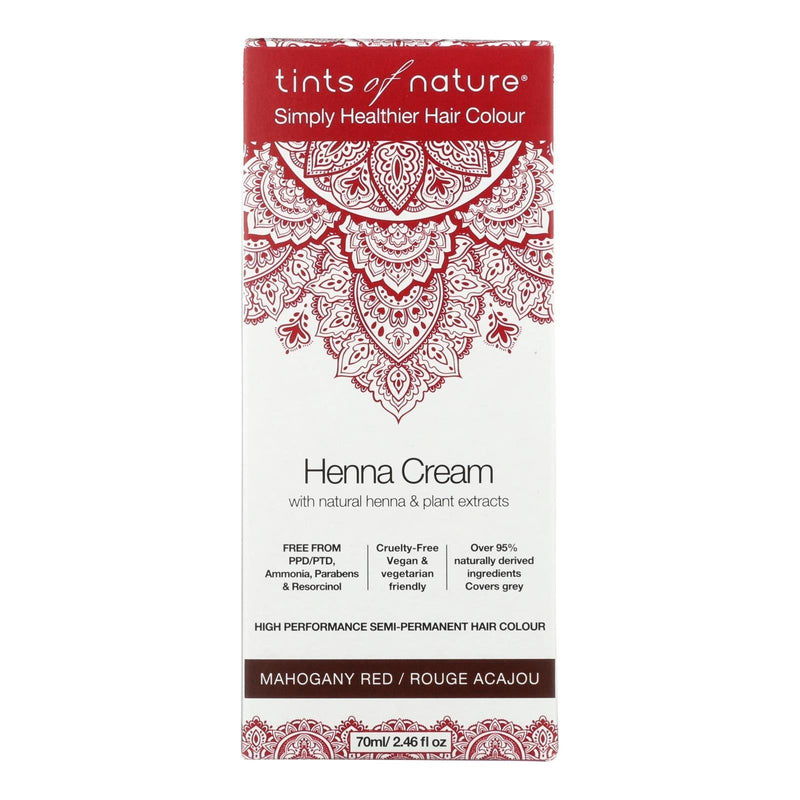 Tints Of Nature - Henna Cream Mahogany Red - 2.46 Fz - Orca Market