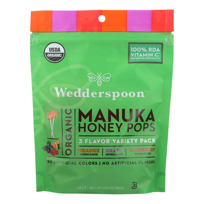 Wedderspoon Organic Makuna Honey Pops - Case Of 6 - 4.15 Oz - Orca Market