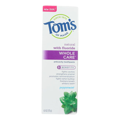 Tom's Of Maine - Tp Whole Care Ppmnt Fluor - Case Of 6 - 4 Oz - Orca Market