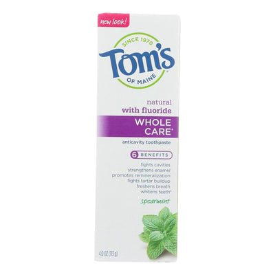 Tom's Of Maine - Tp Whole Care Sprmnt Fluor - Case Of 6 - 4 Oz - Orca Market