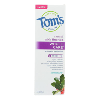 Tom's Of Maine - Tp Whole Care Wntrmnt Fluor - Case Of 6 - 4 Oz - Orca Market