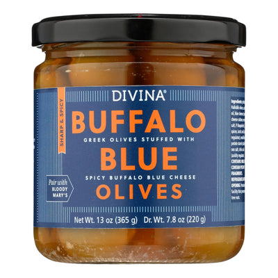 Divina - Olives Blue Buffalo - Case Of 6 - 7.8 Oz - Orca Market