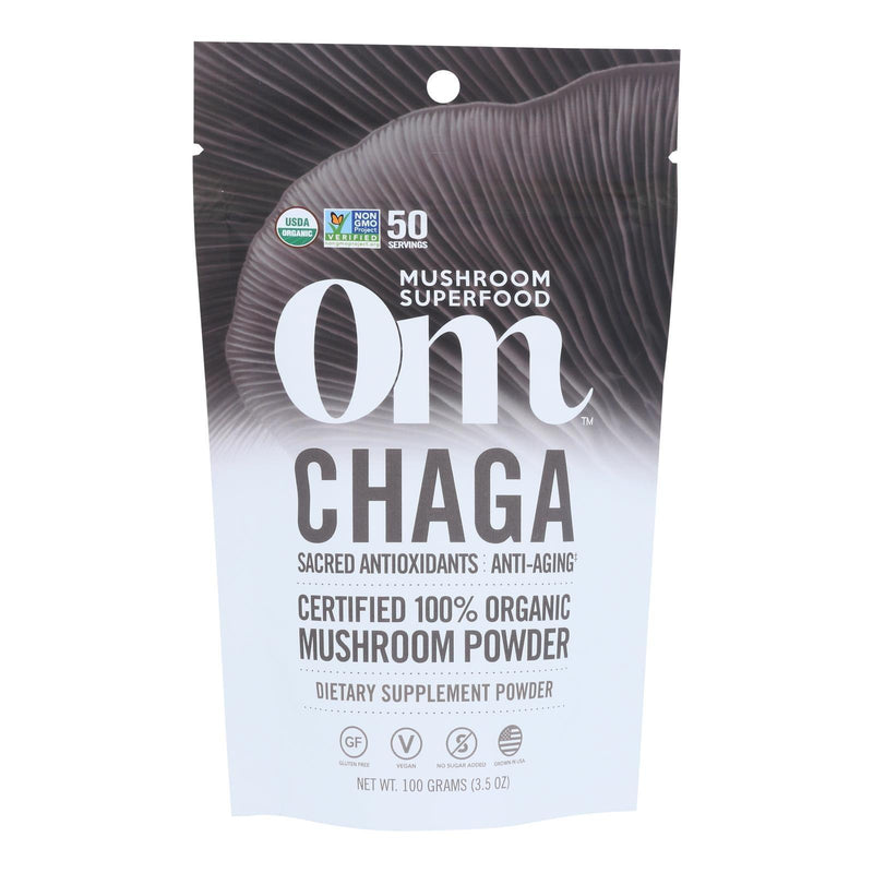 Om - Chaga Organic Powder 100grm - 1 Each - 3.5 Oz - Orca Market