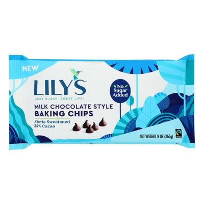 Lily's Sweets - Baking Chips Milk Choclat - Case Of 12 - 9 Oz - Orca Market