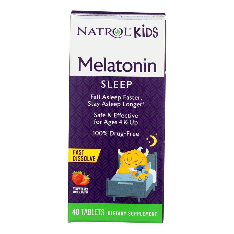 Natrol - Melatn Kids 1mg Fd Straw - 1 Each - 40 Tab - Orca Market