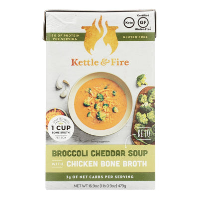 Kettle And Fire - Keto Soup Broc Ched/chkbb - Case Of 6 - 16.9 Oz - Orca Market