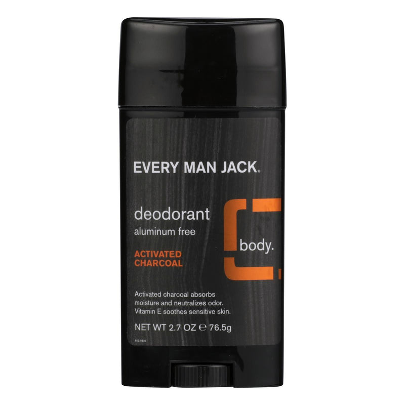 Every Man Jack - Deodorant Activated Charcoal - 1 Each - 2.7 Oz - Orca Market