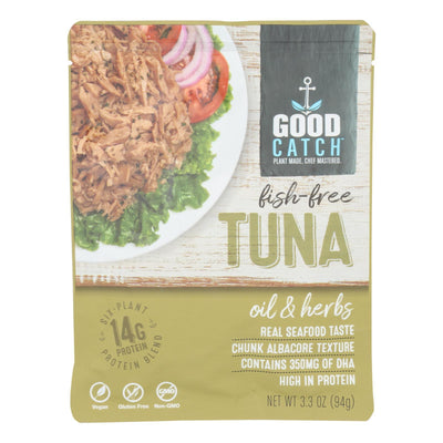 Good Catch - Fish Free Tuna Oil & Herb - Case Of 12 - 3.3 Oz - Orca Market