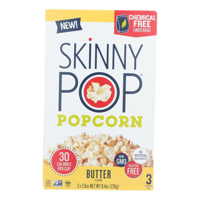 Skinnypop Popcorn - Popcorn Micro Butter 3pk - Case Of 12 - 3/2.8 Oz - Orca Market