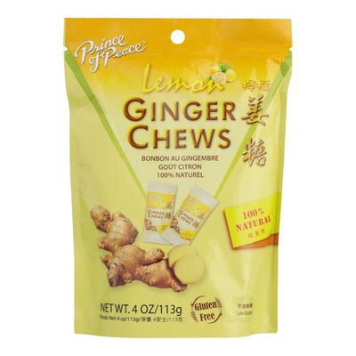 Prince Of Peace - Chews Ginger Lemon - 1 Each - 4 Oz - Orca Market