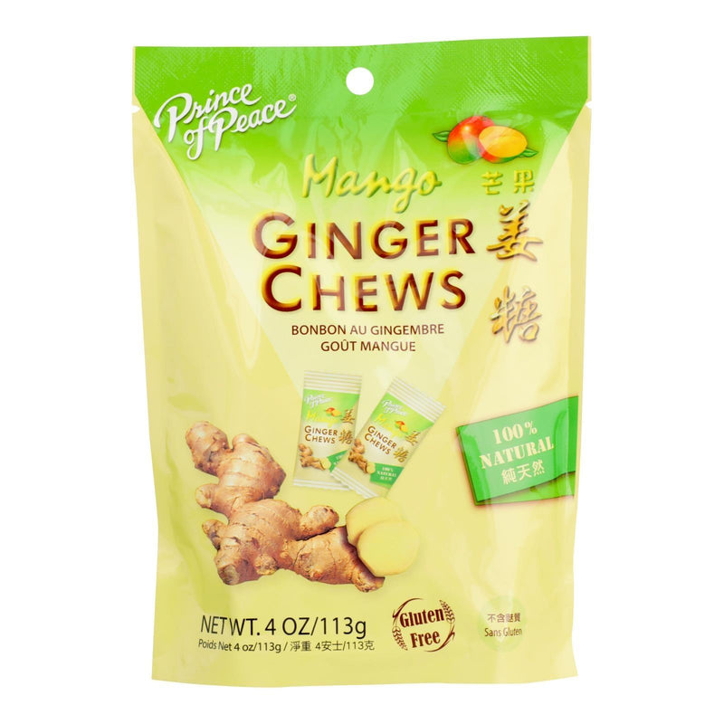 Prince Of Peace - Chews Ginger Mango - 1 Each - 4 Oz - Orca Market