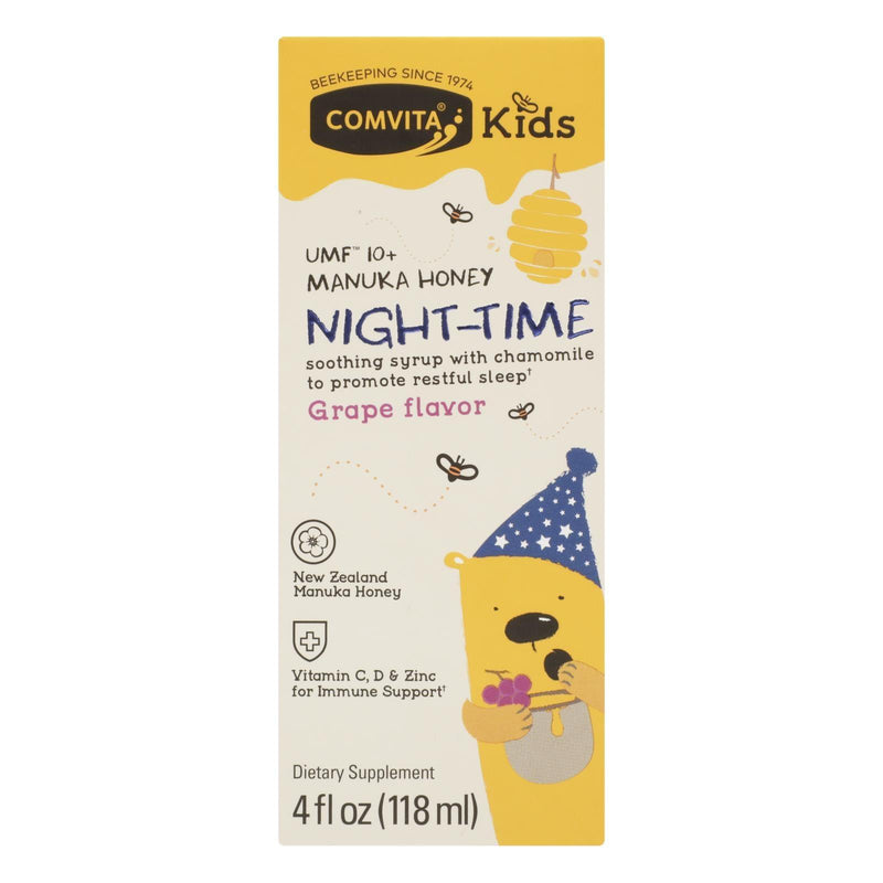 Comvita - Kids Soothing Syrup Nighttime Grape Manuka Honey- 1 Each - 4 Fz - Orca Market