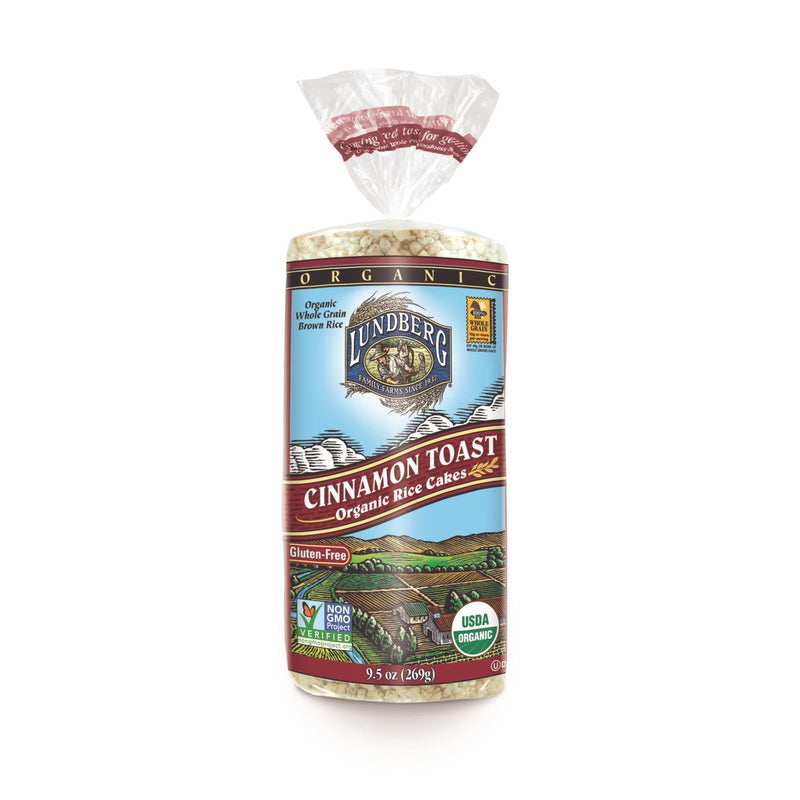 Lundberg Family Farms - Rice Cake Cinnamon Toast - Case Of 6-9.5 Oz - Orca Market