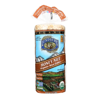 Lundberg Family Farms - Rice Cake Honey Nut - Case Of 6-9.6 Oz - Orca Market