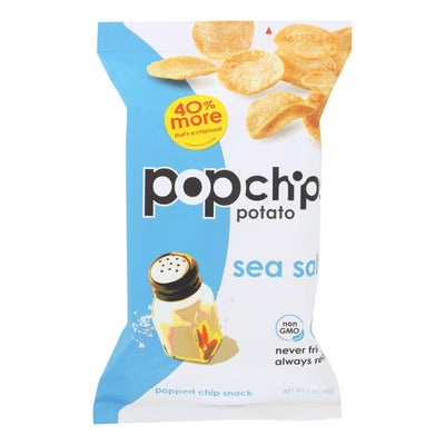 Popchips Potato Chip - Sea Salt - Case Of 12 - 5 Oz - Orca Market