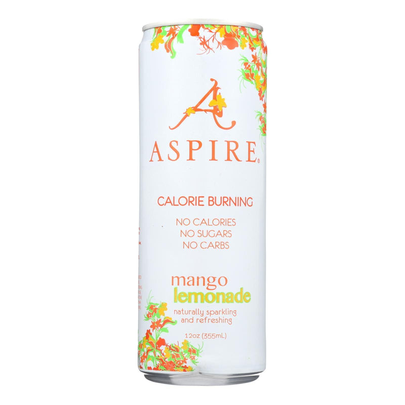 Aspire Healthy Energy - Sparkling Mango Lemonade - Case Of 12 - 12 Oz - Orca Market