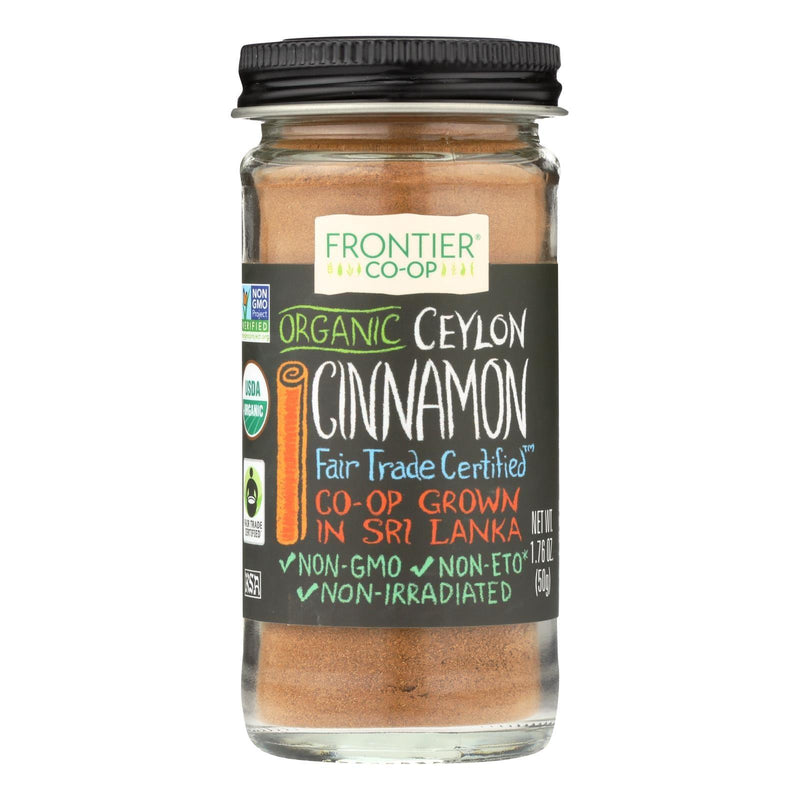 Frontier Herb Cinnamon - Organic - Fair Trade Certified - Ground - Ceylon - 1.76 Oz - Orca Market