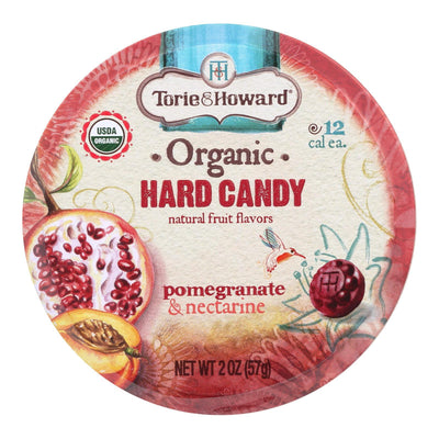 Torie And Howard Organic Hard Candy - Pomegranate And Nectarine - 2 Oz - Case Of 8 - Orca Market