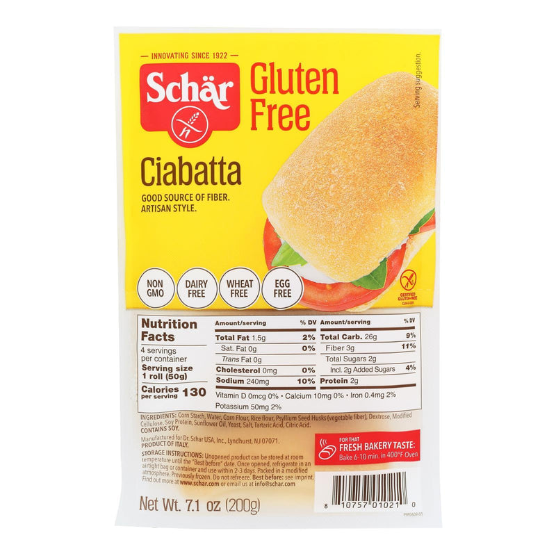 Schar - Ciabatta Gluten Free - Case Of 5-7.1 Oz - Orca Market