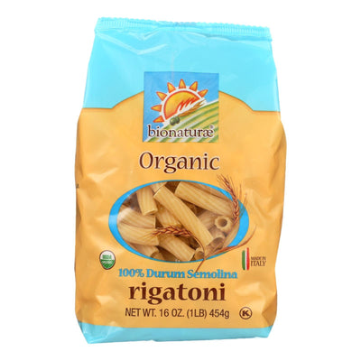 Bionaturae Pasta - Organic Durum Semolina Rigatoni - Case Of 12 - 16 Oz. - Orca Market