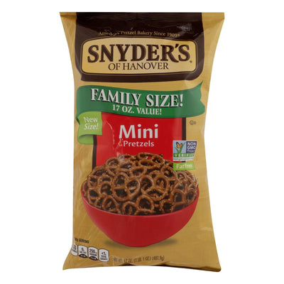 Snyder's Of Hanover - Pretzels Mini Family Size - Case Of 6 - 17 Oz - Orca Market