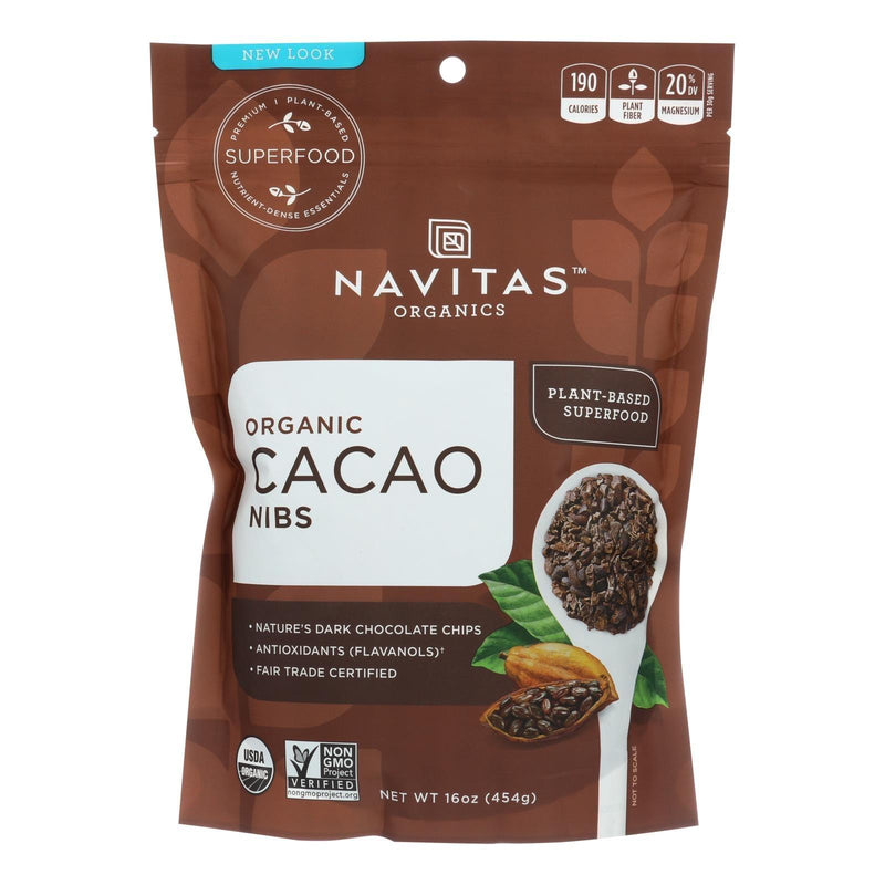 Navitas Naturals Cacao Nibs - Organic - Raw - 16 Oz - Case Of 6 - Orca Market