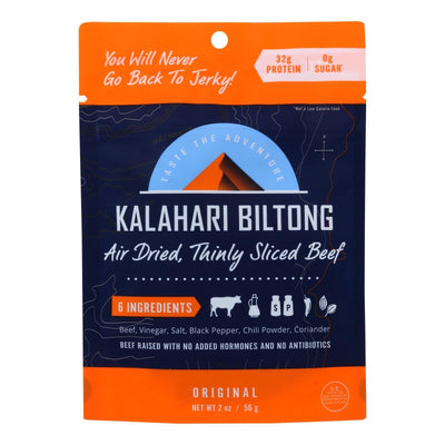 Kalahari Biltong Air-dried Sliced Beef - Case Of 8 - 2 Oz - Orca Market