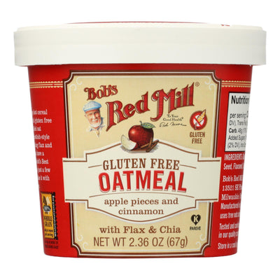 Bob's Red Mill - Gluten Free Oatmeal Cup Apple And Cinnamon - 2.36 Oz - Case Of 12 - Orca Market