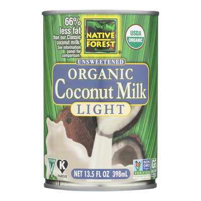 Native Forest Organic Light Milk - Coconut - Case Of 12 - 13.5 Fl Oz. - Orca Market