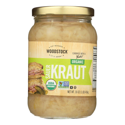 Woodstock Organic Sauerkraut - Case Of 12 - 16 Oz - Orca Market