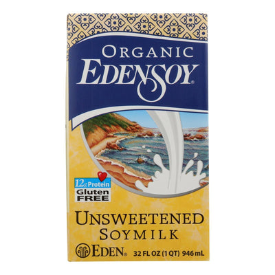 Eden Foods Organic Unsweetened Soymilk - Case Of 12 - 32 Fl Oz. - Orca Market