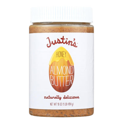 Justin's Nut Butter Almond Butter - Honey - Case Of 6 - 16 Oz. - Orca Market