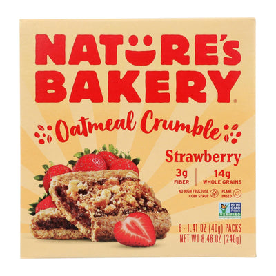 Nature's Bakery - Oatmeal Crumble Strawberry - Case Of 6 - 8.46 Oz - Orca Market