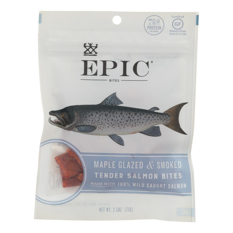 Epic - Jerky Bites - Salmon Maple Dill - Case Of 8 - 2.5 Oz. - Orca Market